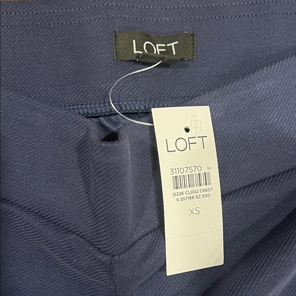 LOFT Navy Blue Wide-Leg Pants New With Tag - Picture 2 of 3